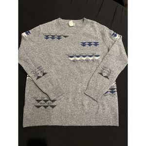 Levi's Strauss & Co Mens Wool Blend Crew Neck Pullover Sweater Grey Size Small